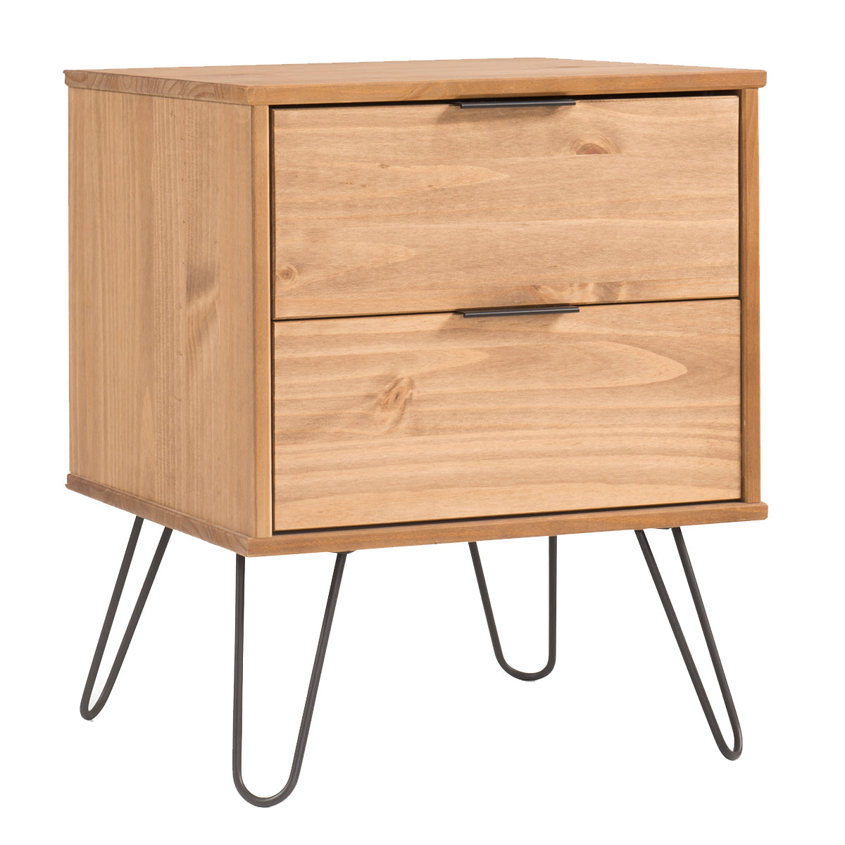 Bravo Furniture | Ashford 2 Drawers Wood Bedside Cabinet