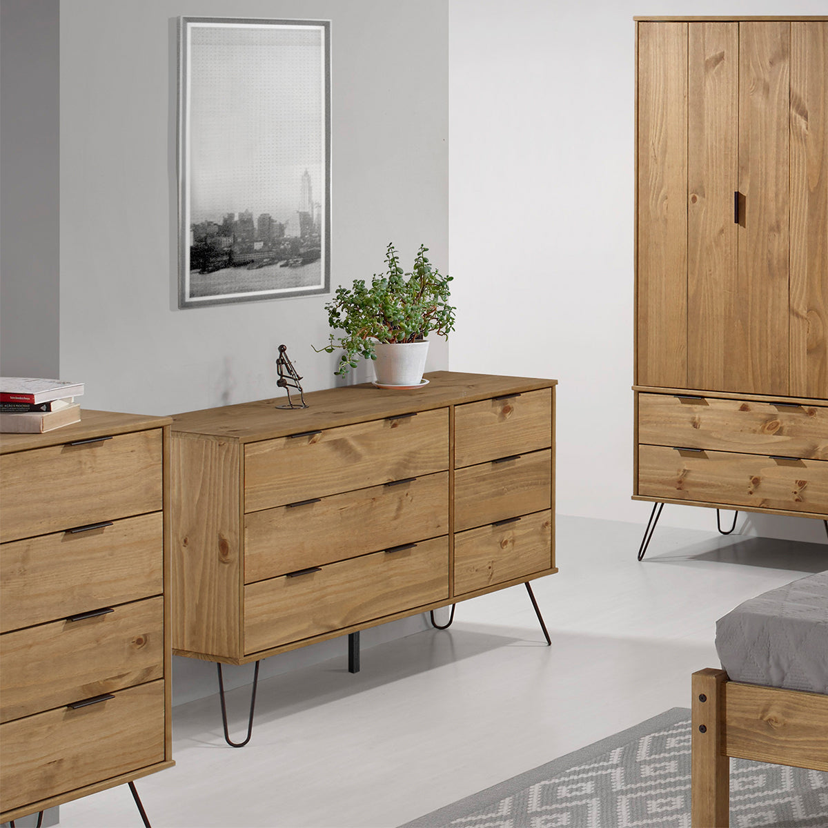 Bravo Furniture | Ashford 3+3 Drawer Wide Chest of Wood