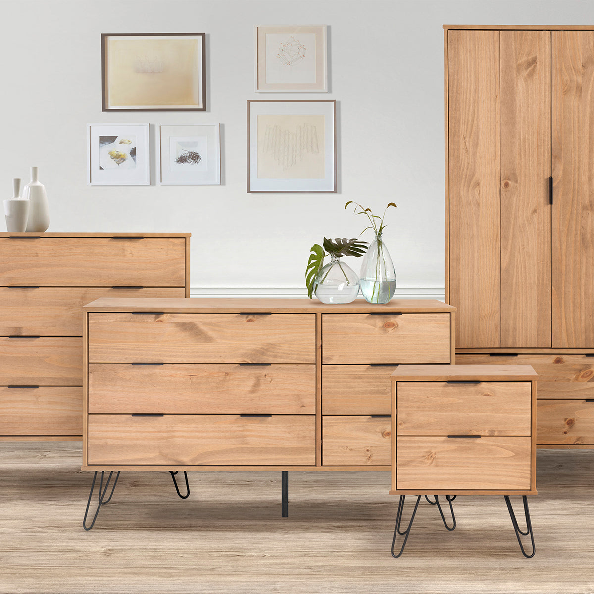 Bravo Furniture | Ashford 3+3 Drawer Wide Chest of Wood