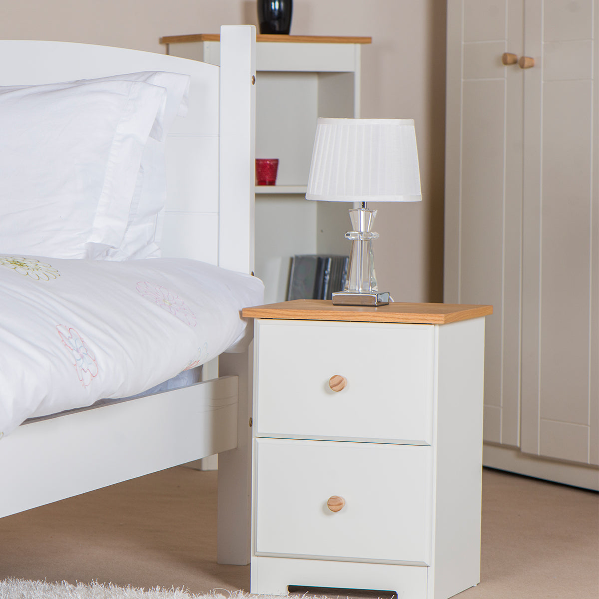 Bravo Furniture | Colorado 2 Drawers Bedside Cabinet