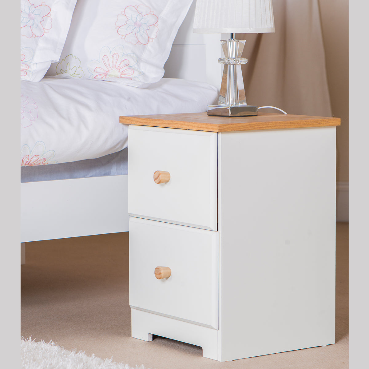 Bravo Furniture | Colorado 2 Drawers Bedside Cabinet