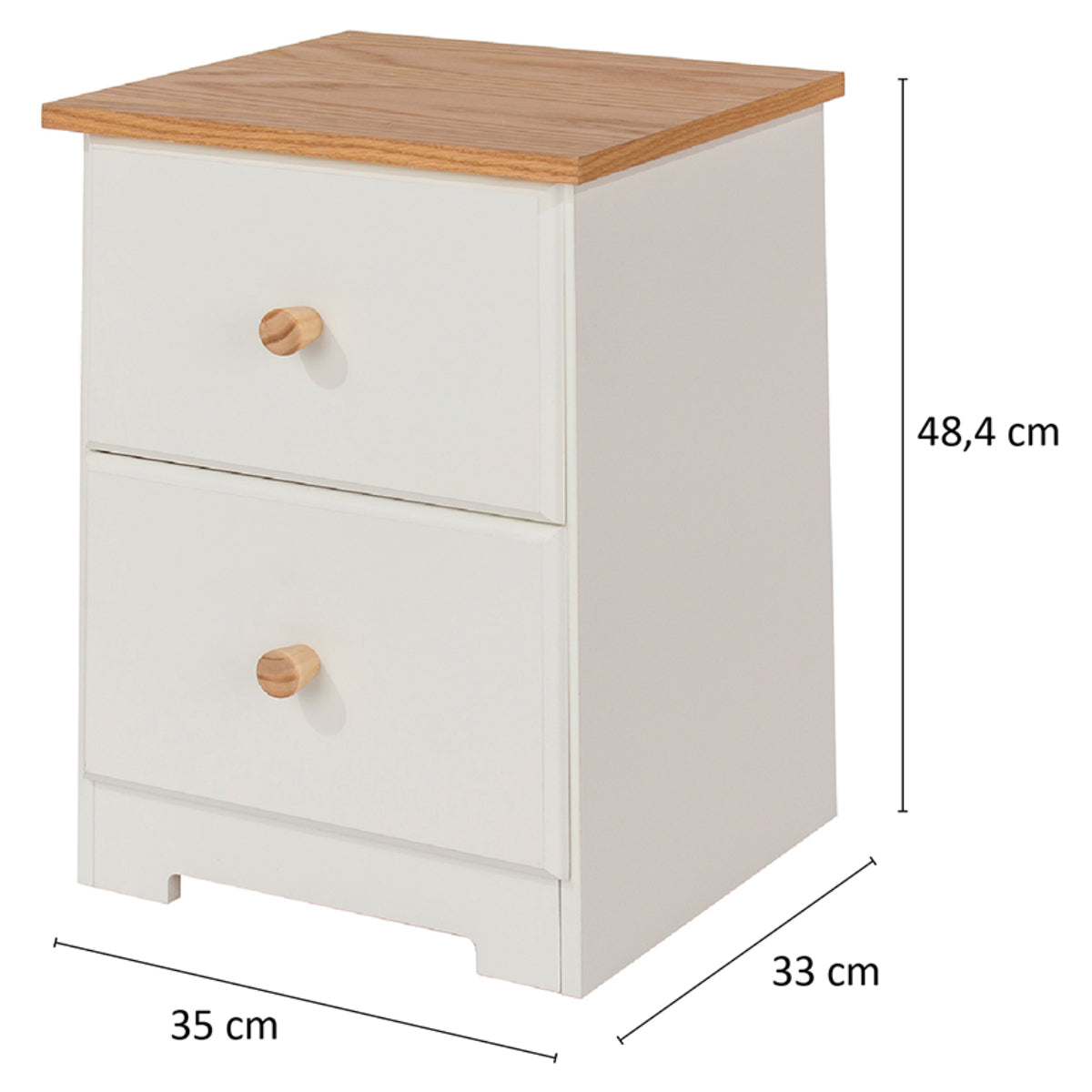 Bravo Furniture | Colorado 2 Drawers Bedside Cabinet