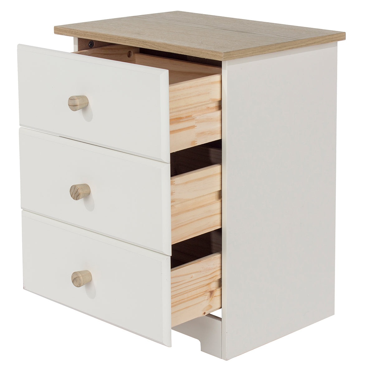Bravo Furniture | Colorado 3 Drawers Bedside Cabinet