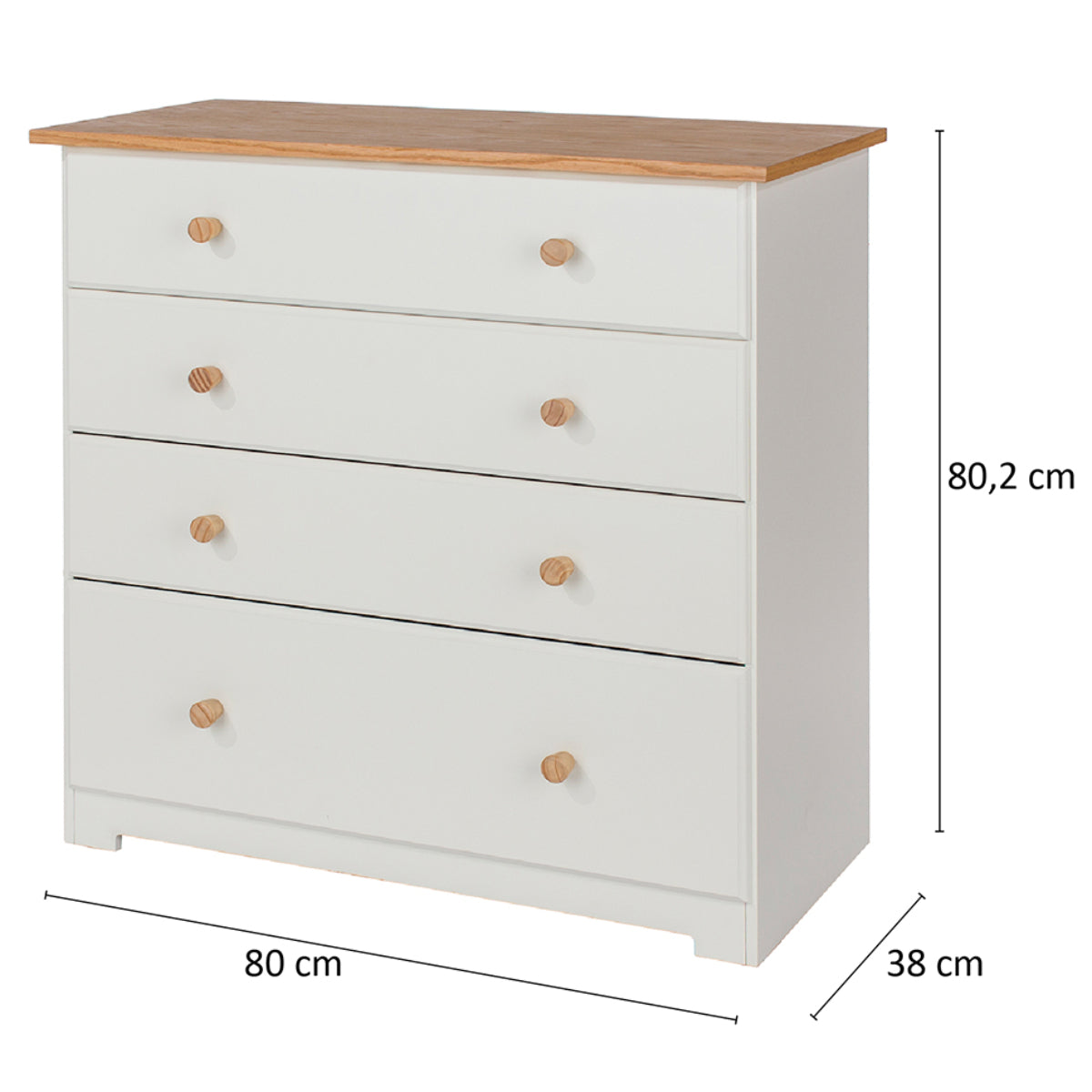 Bravo Furniture | Colorado 4 Drawer Chest of Drawers