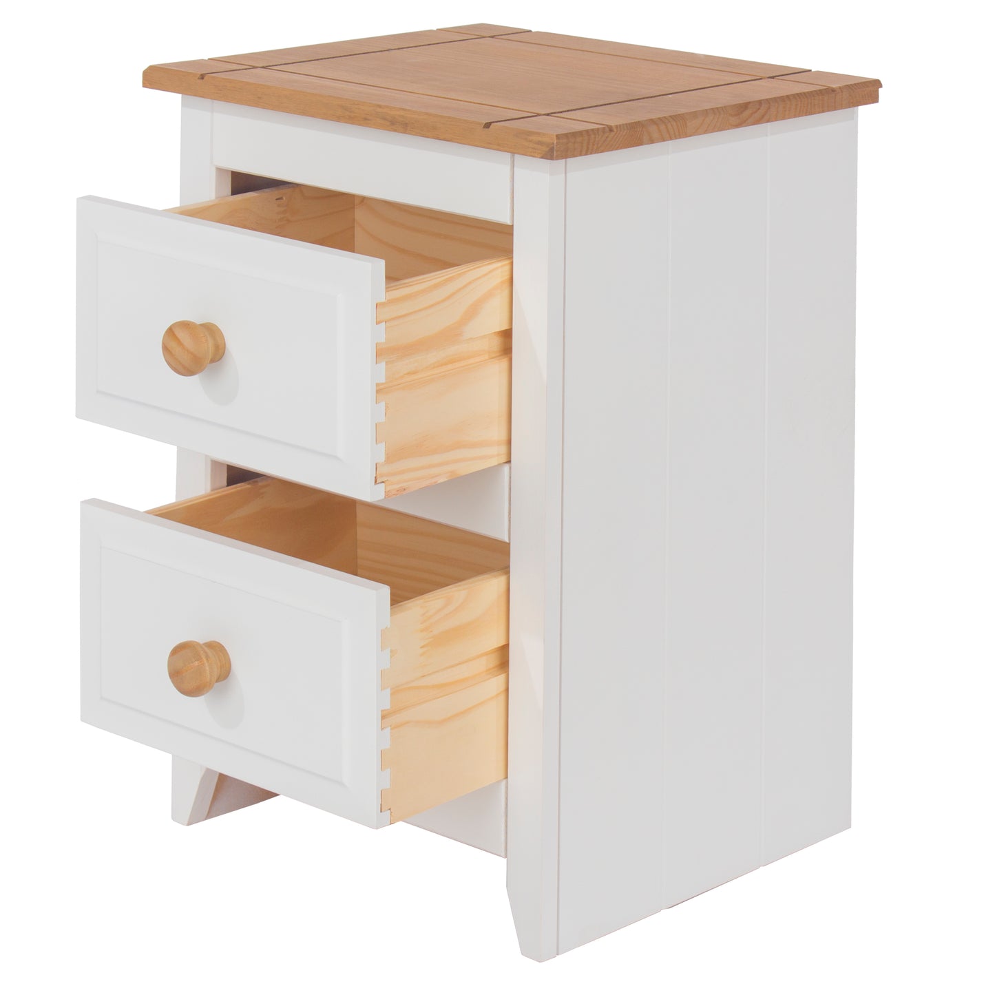 Bravo Furniture | Capri 2 Drawers Bedside Cabinet