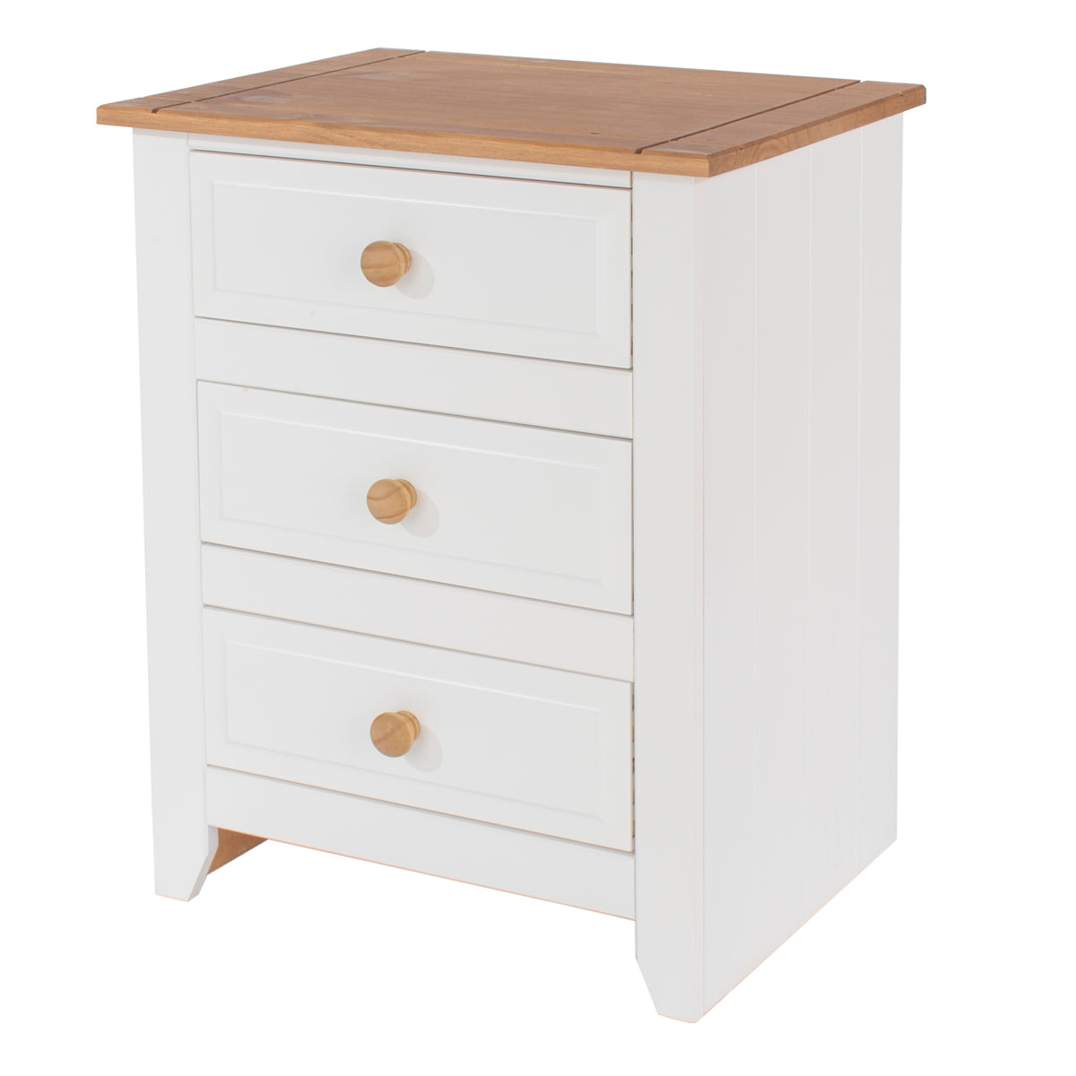 Bravo Furniture | Capri 3 Drawers Bedside Cabinet