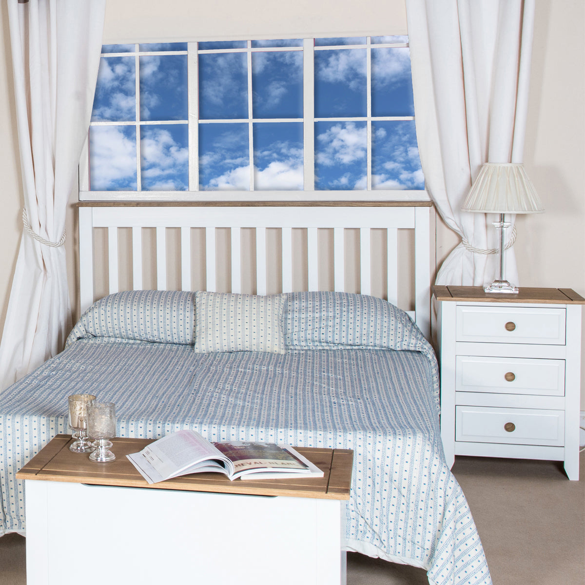 Bravo Furniture | Capri 3 Drawers Bedside Cabinet