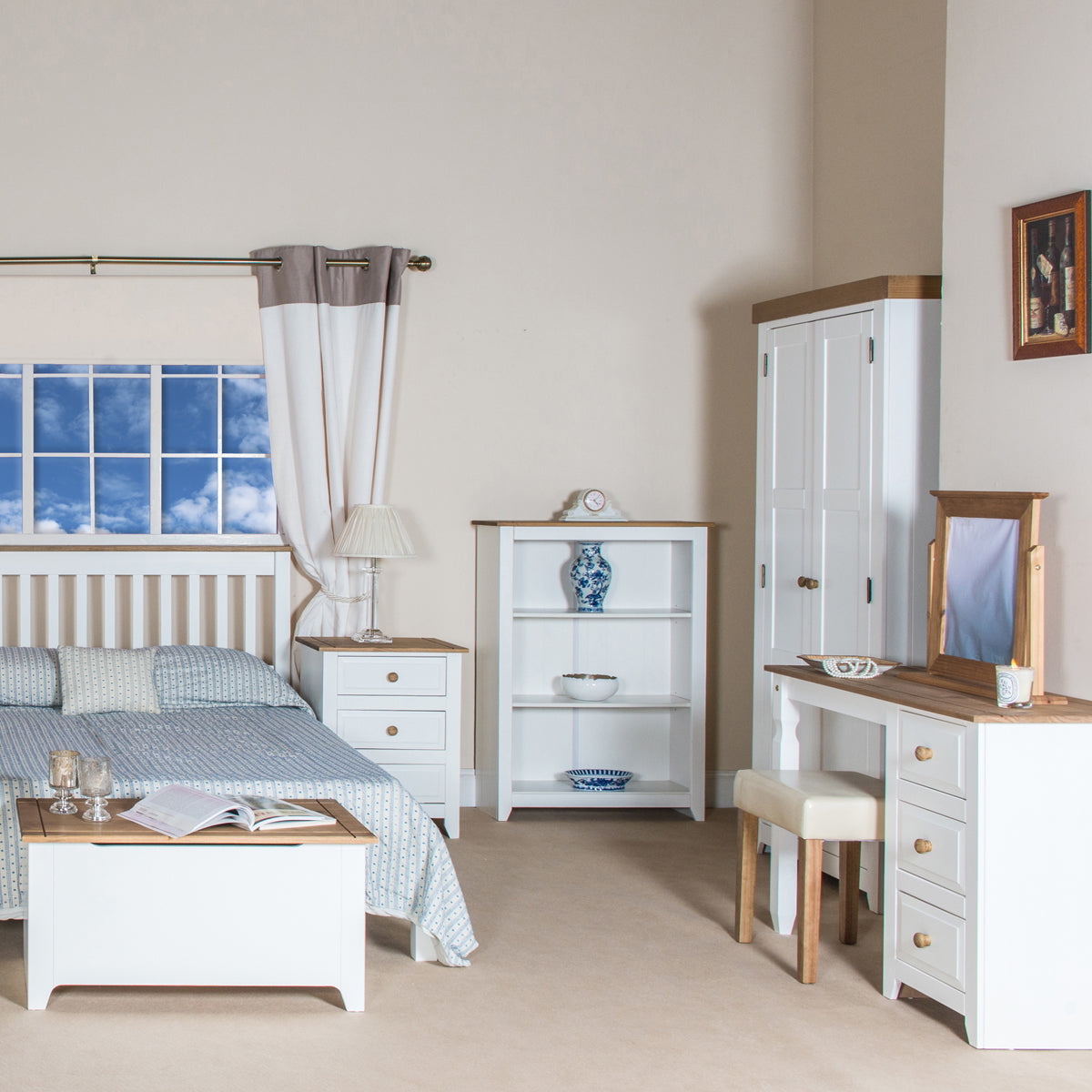 Bravo Furniture | Capri 3 Drawers Bedside Cabinet