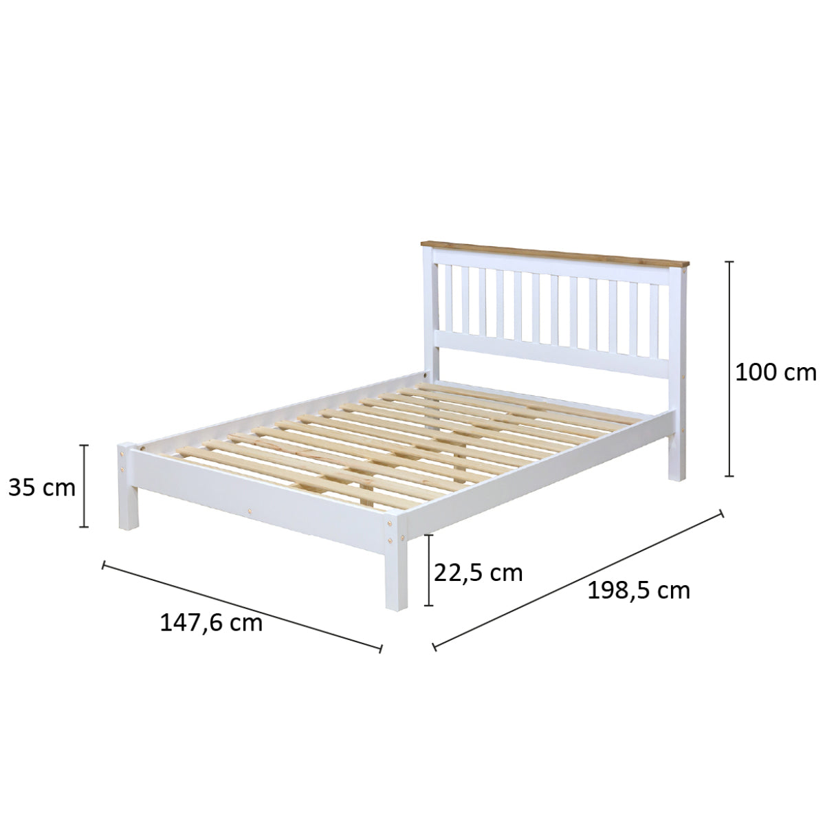 Bravo Furniture | Capri Slatted Low End Bed Frame