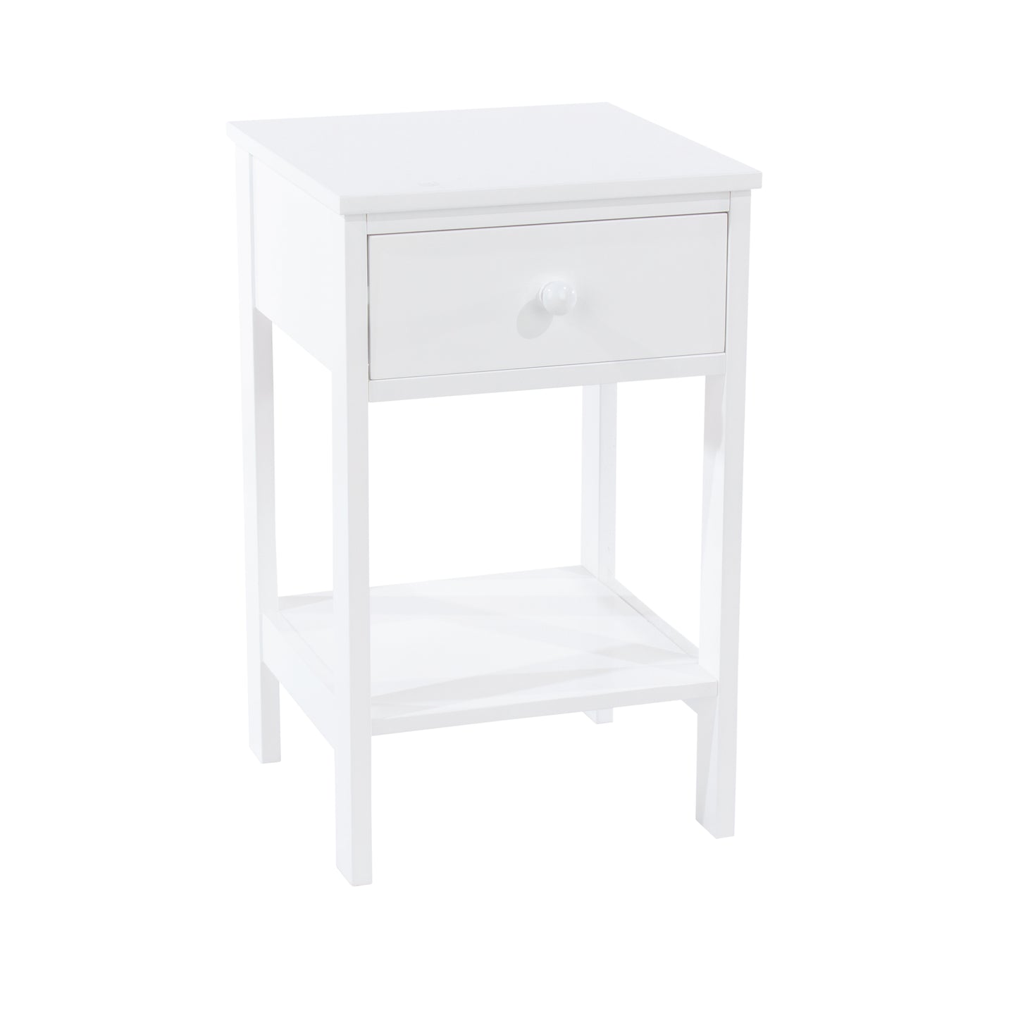 Bravo Furniture | Shaker 1 Drawer Petite Bedside Cabinet White