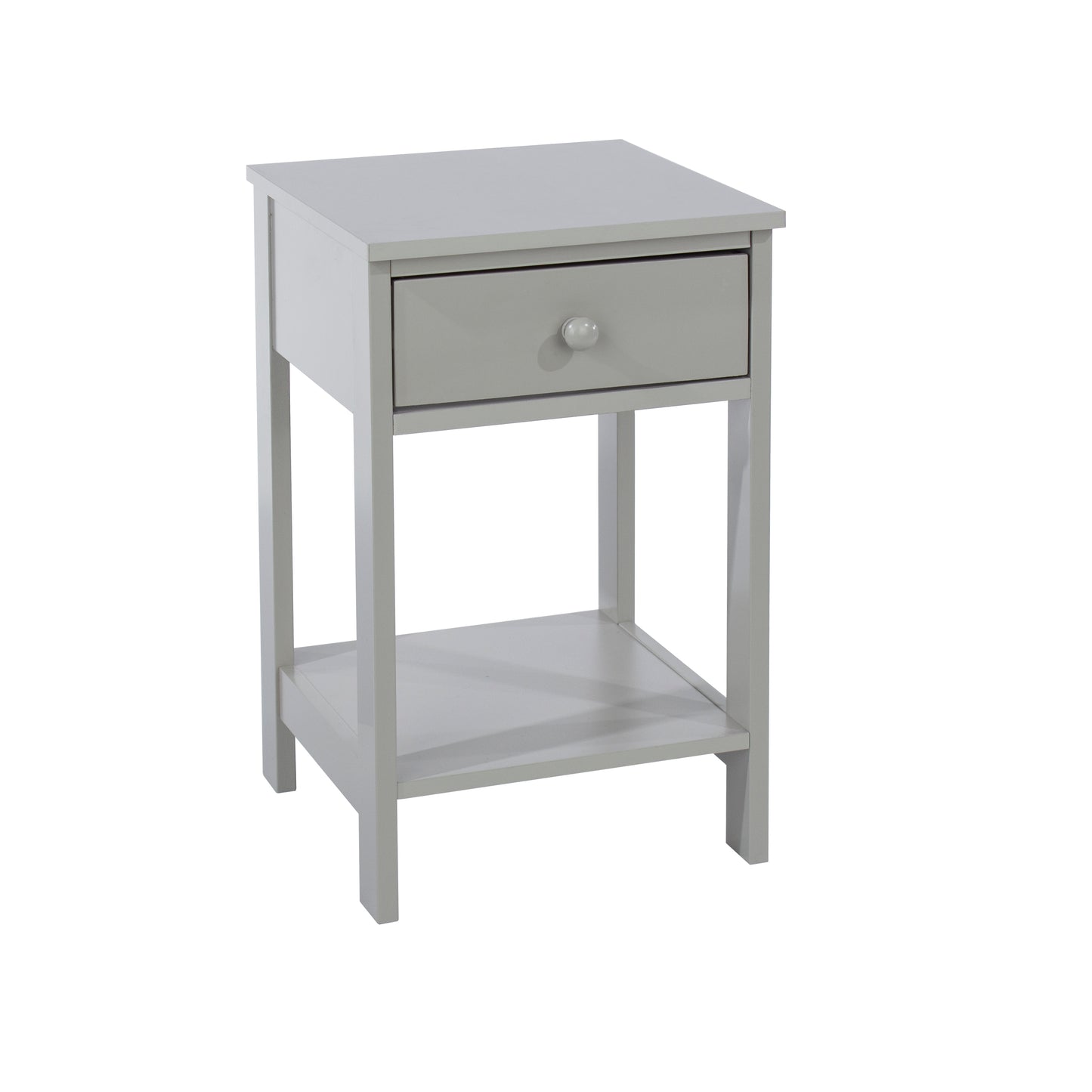 Bravo Furniture | Shaker 1 Drawer Petite Bedside Cabinet Grey