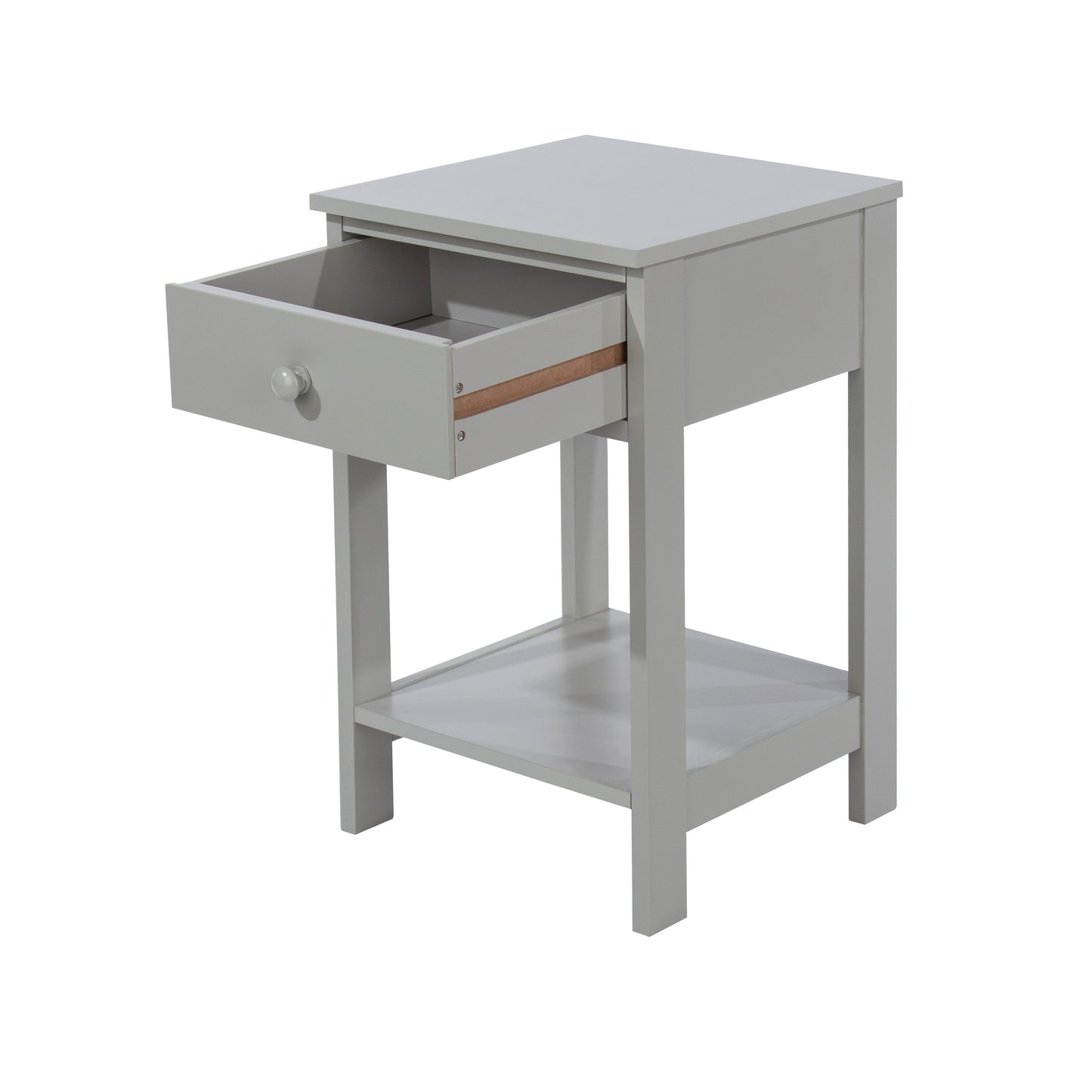 Bravo Furniture | Shaker 1 Drawer Petite Bedside Cabinet Grey