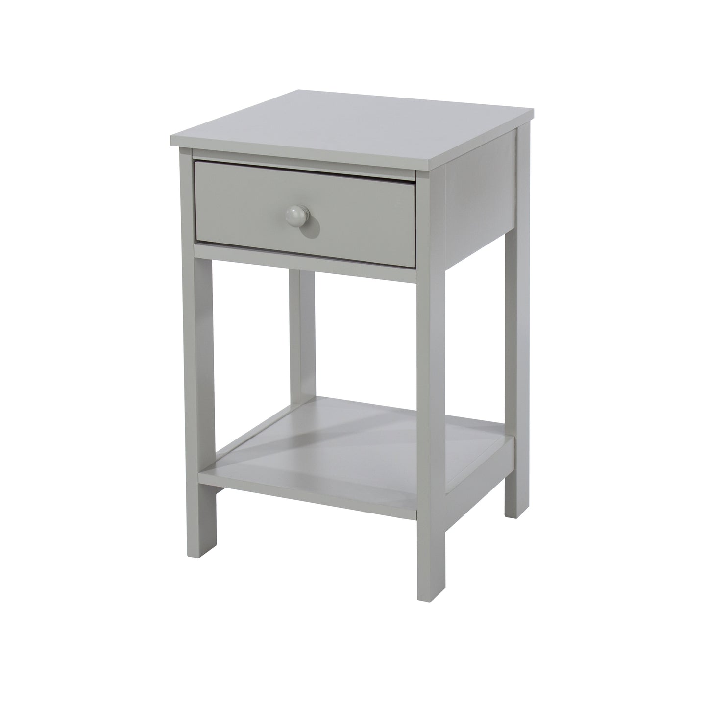 Bravo Furniture | Shaker 1 Drawer Petite Bedside Cabinet Grey