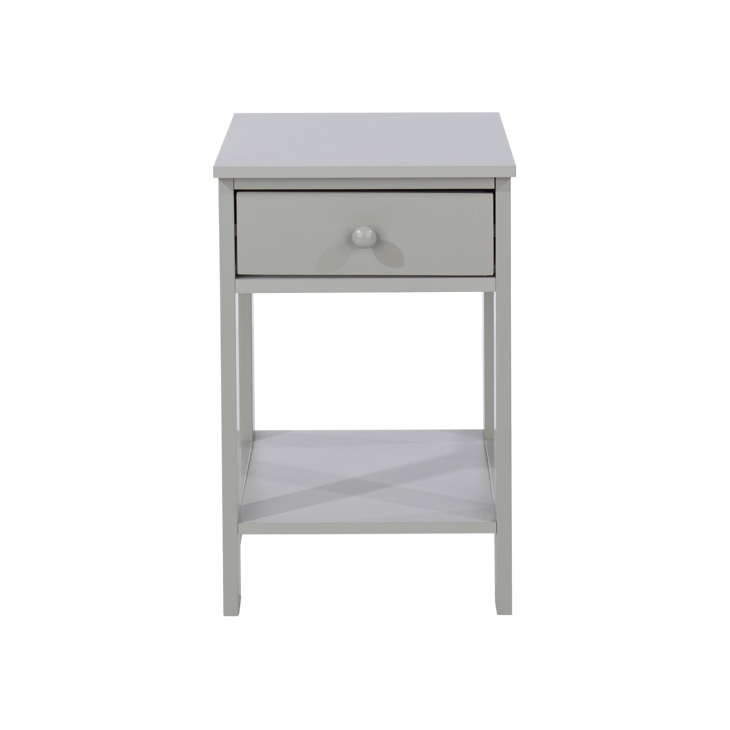 Bravo Furniture | Shaker 1 Drawer Petite Bedside Cabinet Grey