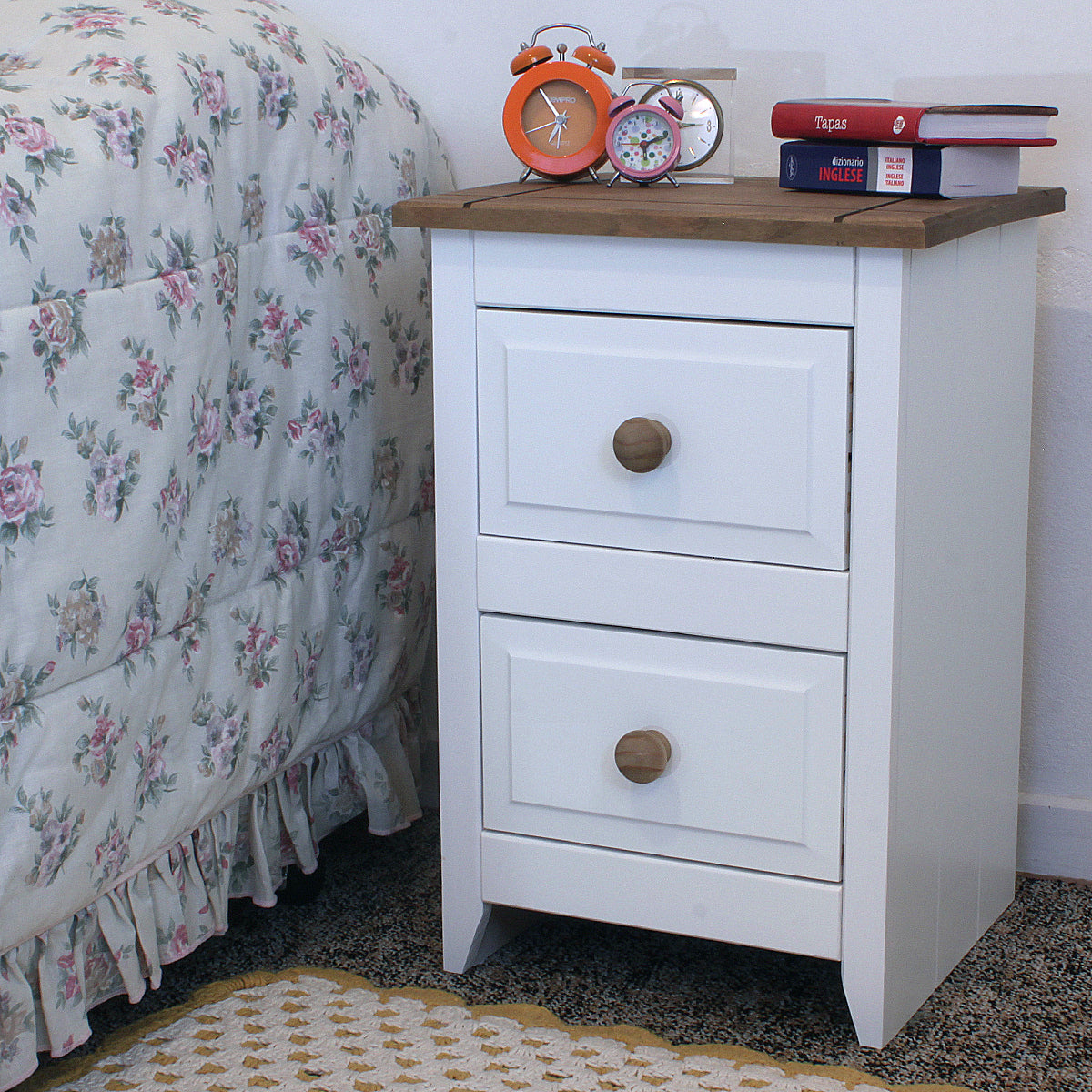 Bravo Furniture | Capri 2 Drawers Bedside Cabinet