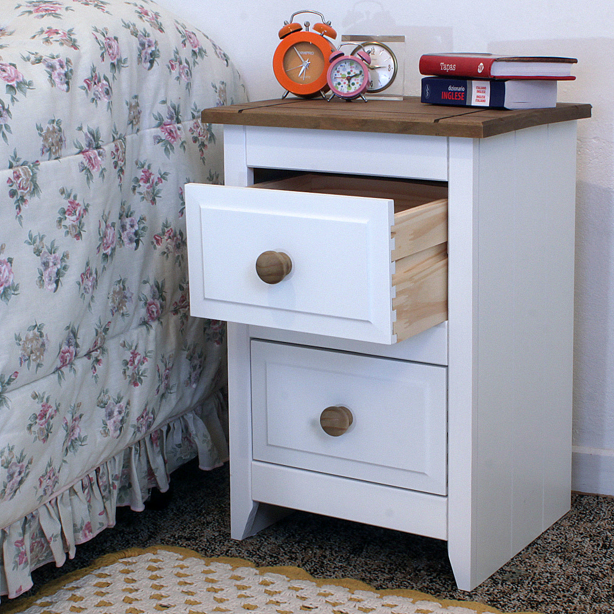 Bravo Furniture | Capri 2 Drawers Bedside Cabinet