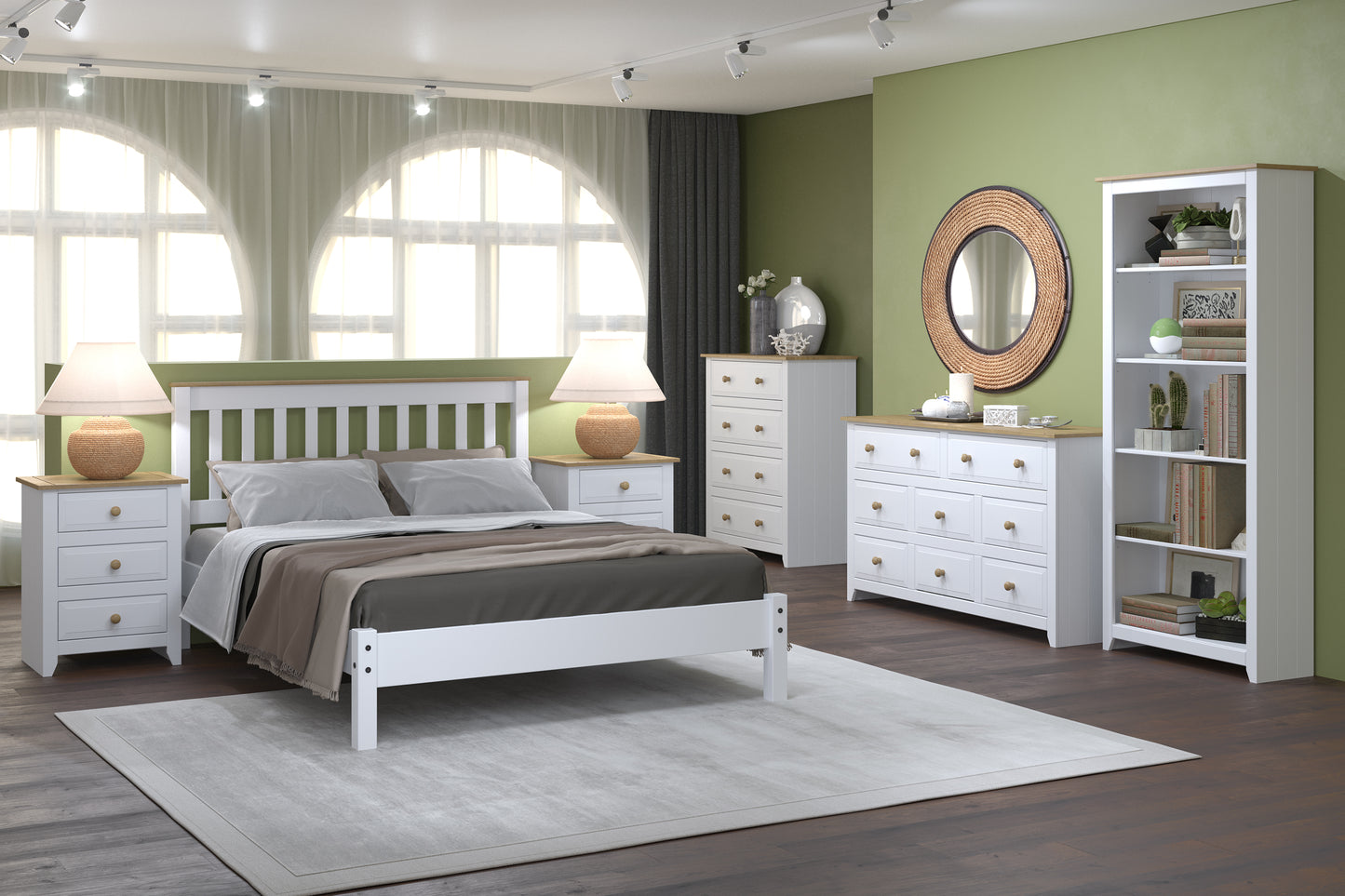 Bravo Furniture | Capri Tall Bookcase