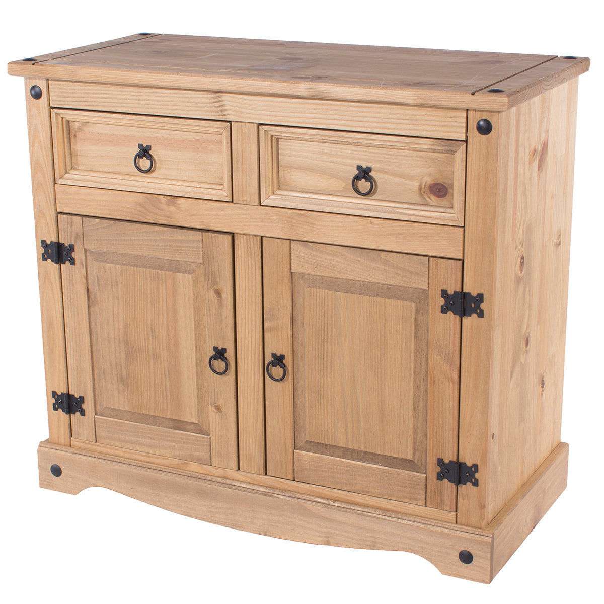 Bravo Furniture | Corona Small Wood Sideboard with 2 Doors, 2 Drawers