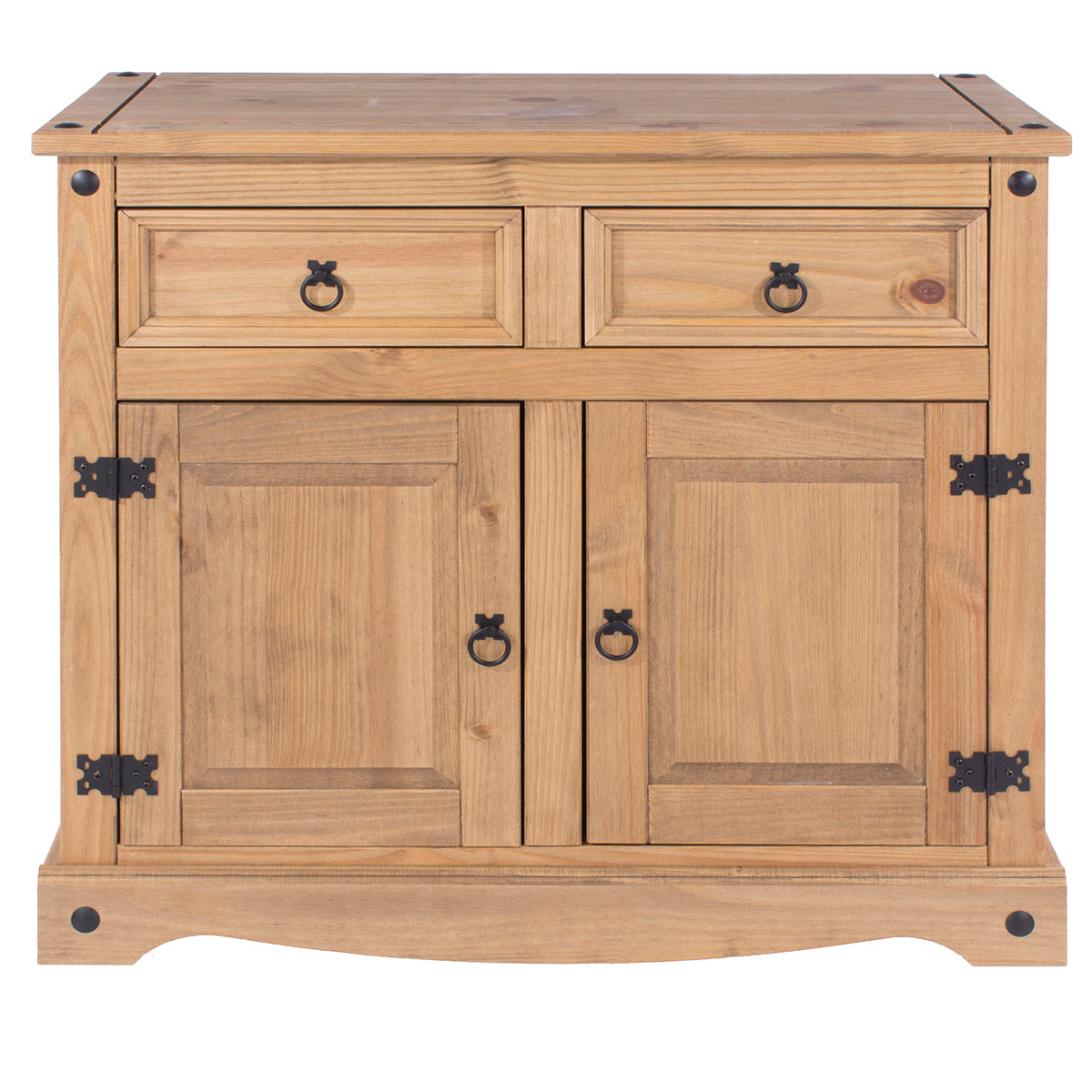 Bravo Furniture | Corona Small Wood Sideboard with 2 Doors, 2 Drawers