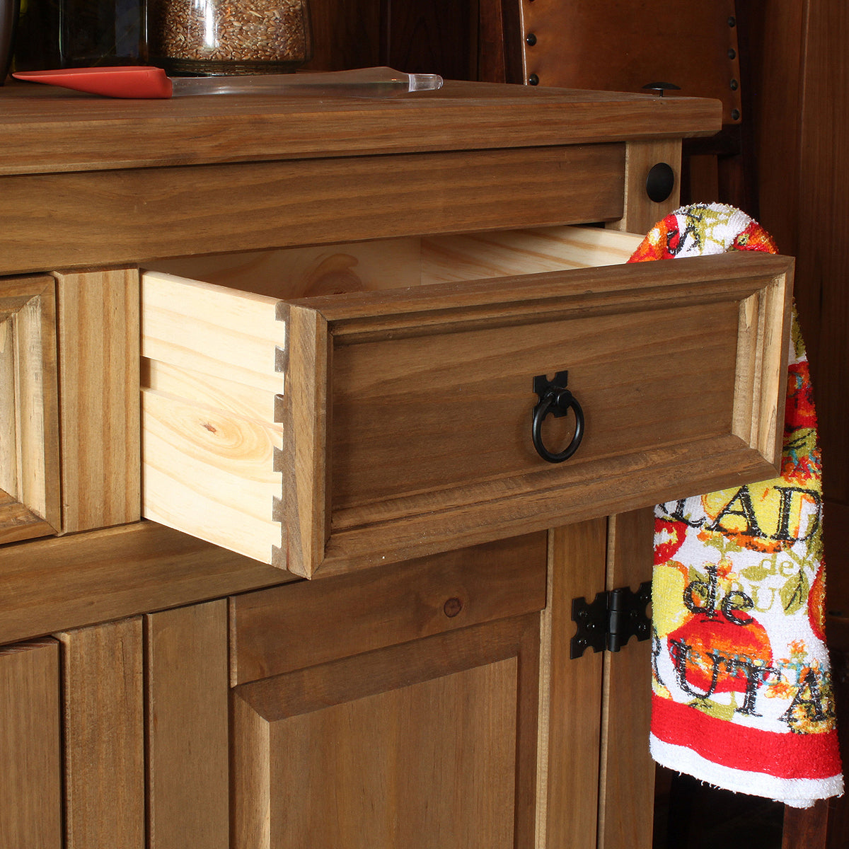 Bravo Furniture | Corona Small Wood Sideboard with 2 Doors, 2 Drawers