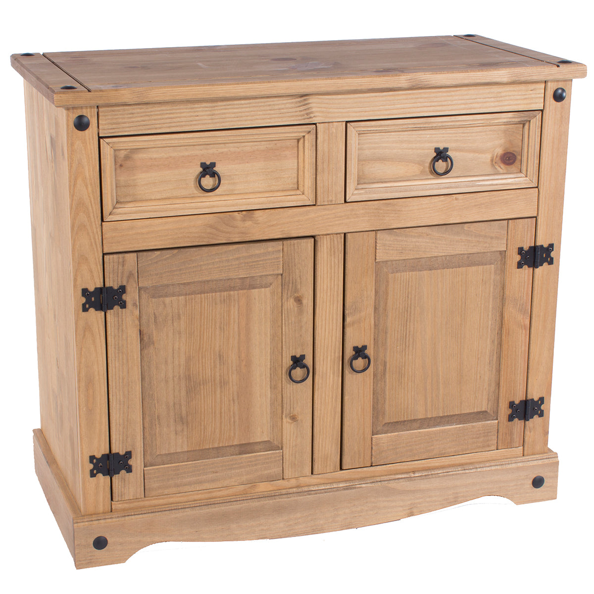Bravo Furniture | Corona Small Wood Sideboard with 2 Doors, 2 Drawers