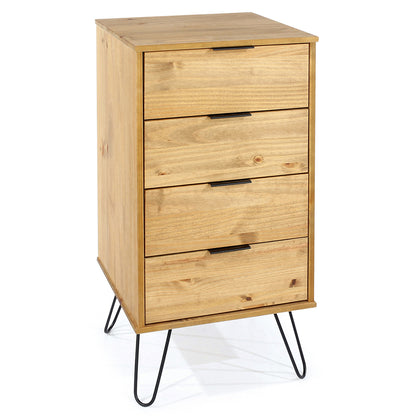 Bravo Furniture | Ashford 4 Drawer Narrow Chest of Wood