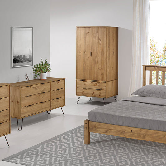 Bravo Furniture | Ashford 2 Doors 2 Drawers Wood Wardrobe