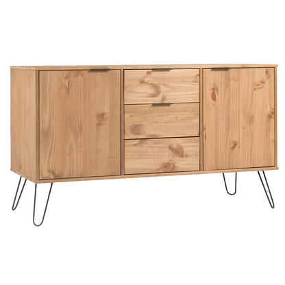 Bravo Furniture | Ashford Medium Wood Sideboard with 2 Doors, 3 Drawers