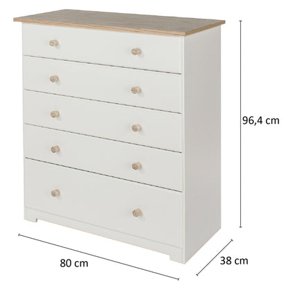 Bravo Furniture | Colorado 5 Drawer Chest of Drawers