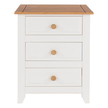 Bravo Furniture | Capri 3 Drawers Bedside Cabinet