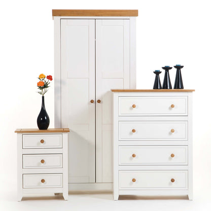Bravo Furniture | Capri 3 Drawers Bedside Cabinet