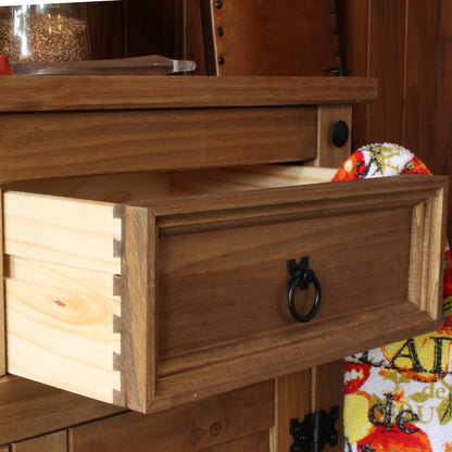 Bravo Furniture | Corona Medium Wood Sideboard with 2 Doors, 3 Drawers