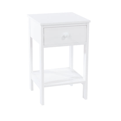 Bravo Furniture | Shaker 1 Drawer Petite Bedside Cabinet White