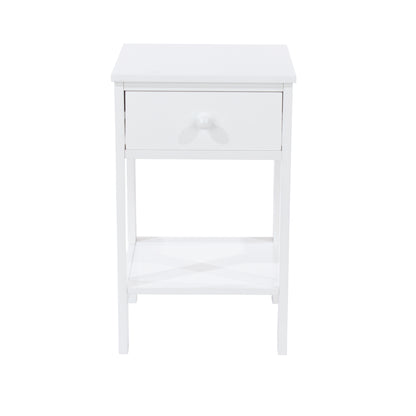 Bravo Furniture | Shaker 1 Drawer Petite Bedside Cabinet White