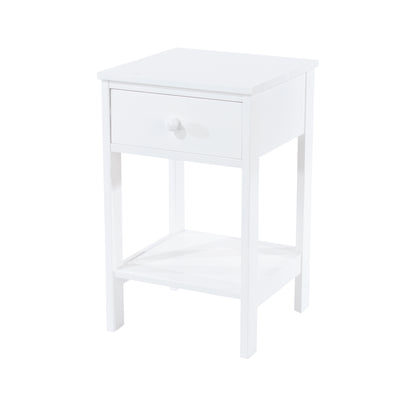 Bravo Furniture | Shaker 1 Drawer Petite Bedside Cabinet White