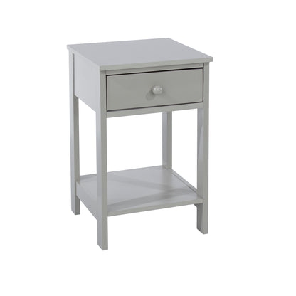 Bravo Furniture | Shaker 1 Drawer Petite Bedside Cabinet Grey