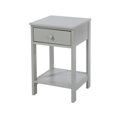 Bravo Furniture | Shaker 1 Drawer Petite Bedside Cabinet Grey